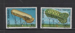 Romania  #C285-86 (1993 Balloons set) VFMNM CV $0.95