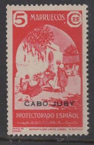 Cape Juby  # 86   Spanish Quarter Scene  (1)  VF Unused LH