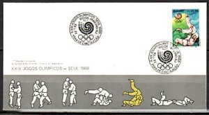 Brazil, Scott cat. 2140. Seoul Summer Olympics issue. First Day Cover. ^