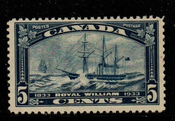 Canada Sc 204 1933 5c Steamship Royal William stamp mint NH