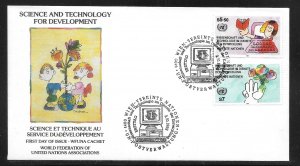 UN Vienna 135 Science and Technology WFUNA Cachet FDC First Day Cover