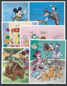 Guyana #2923-8 NH Disney - Characters at Work (6 SS)