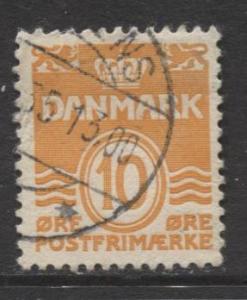 Denmark - Scott 228 - Definitive Issue -1933 - Used - Single 10o Stamp