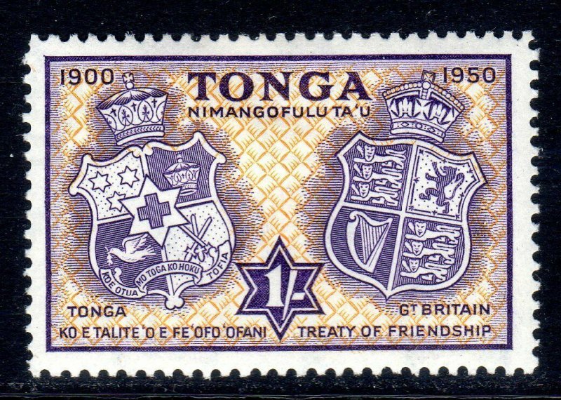 TONGA --  1951 -- SG 100  -   1/-   value     MM     cv £4.50