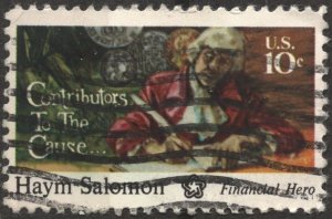 SC#1561 10¢ Contributors to the Cause: Haym Salomon (1975) Used