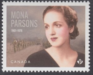 Canada - *NEW* Mona Parsons 2023,  From Stamp Pane - MNH