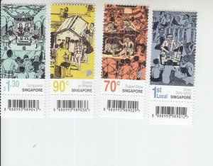 2019  Singapore Street Story Telling (4)  (Scott 1981-84) MNH