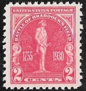 688 2 cents Brad Stamp mint OG NH XF