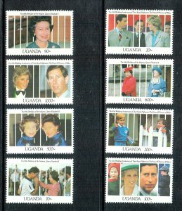 Uganda Scott #918-925 MNH