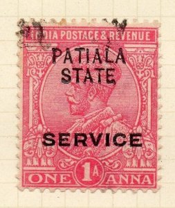 Indian States Patiala 1913 Early Issue Fine Used 1a. Optd 075628