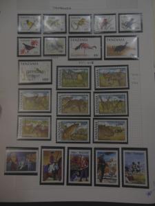 EDW1949SELL : TANZANIA Beautiful collection of VFMNH Topical of Birds & Animals