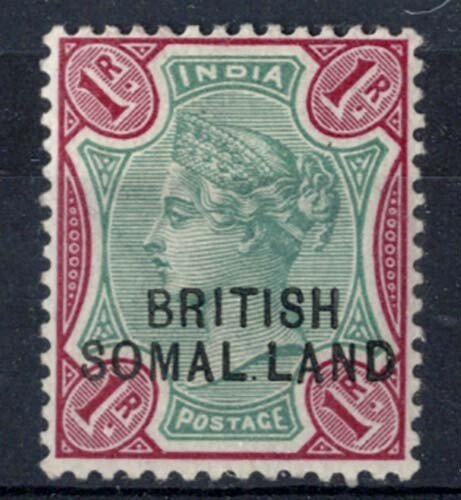 Somaliland 1903 India QV ovpt at base 1r very fine mint with SOMAL.LAND