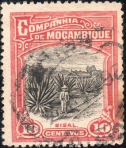 Mozambique Company 126 - Used - 10c Sisal Plantation (1918) (cv $1.10)