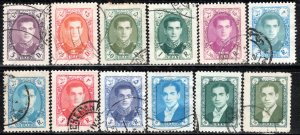 Iran/Persia Scott # 1082 - 1094, used