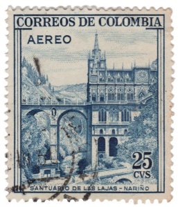 COLOMBIA 1958. AIRMAIL STAMP. SCOTT # C307. USED. # 5