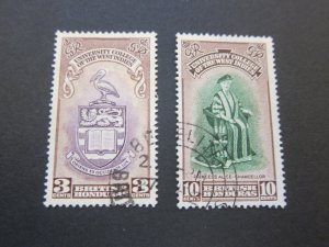 British Honduras 1951 Sc 141-2 set FU