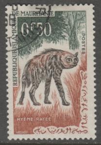 Mauritania 134 Striped Hyena 1963