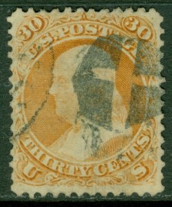 EDW1949SELL : USA 1861 Scott #71 Very Fine, Used. Choice stamp. Catalog $200.00.