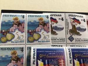 Philippines blocks mint never hinged stamps A13425