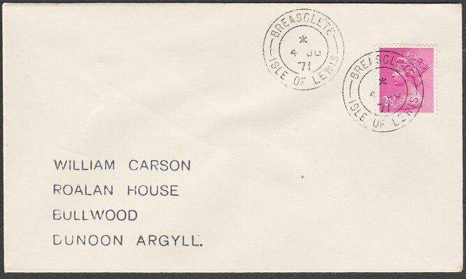 GB SCOTLAND 1971 cover BREASCLETE / ISLE OF LEWIS cds......................54470