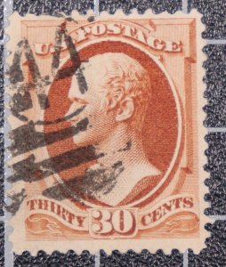 Scott 217 - 30 Cents Hamilton Banknote - Used - Nice Stamp - SCV - $90.00 