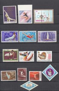 Gymnastics - small stamp collection - MNH