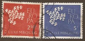 Luxembourg   Scott 382-383 Used  Complete  