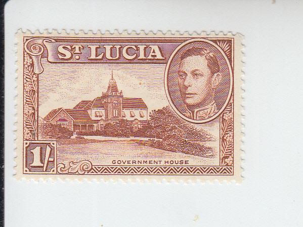 1948 St Lucia KGVI Government House (Scott 121a) MLH