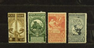 15207   ITALY   MH # 119, 120, 121, 122                      CV$ 109.40