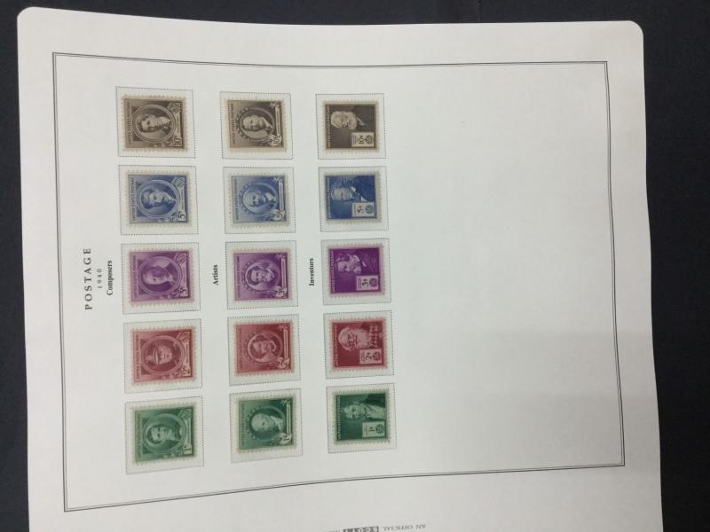 MOMEN: US # MINT COLLECTION ON (2) ALBUM PAGES $ #9112