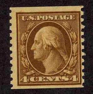 457 COIL SINGLE MINT & NEVER HINGED