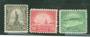 United States #566-568 Unused Multiple