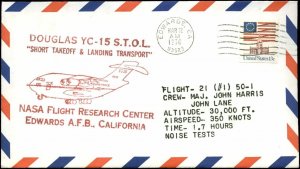 3/12/76 Douglas YC-15 Test Program Plane #1 Flight #50, Edwards, CA