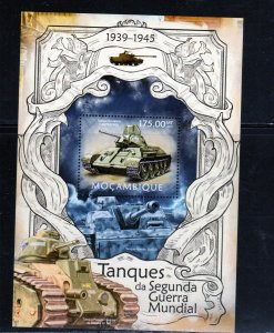 MOZAMBIQUE #2817 2014 TANKS MINT VF NH O.G S/S