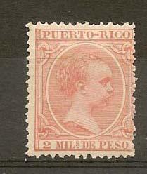 PUERTO RICO STAMP MNG  2 MILs DE PESO # CPR37