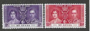 St Lucia 107-109 Short set  MNH SCV$.65