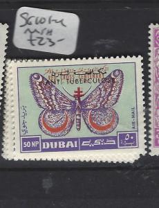 DUBAI (P1208B)  BUTTERFLY , TB   SG 101-4    MNH