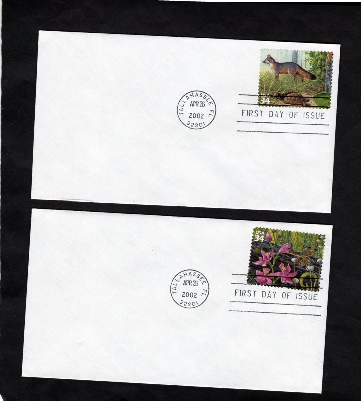 3611 A-J Longleaf Pine Forest, FDC set/10 no cachet