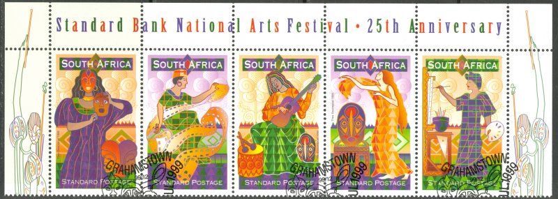 SOUTH AFRICA 1999 ARTS FESTIVAL Set in Strip  Sc 1127a CTO Used