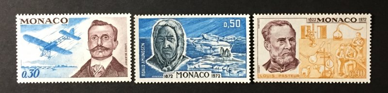 Monaco 1972 #852-4, MNH.