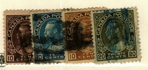 Canada #116-119 used