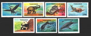 Tanzania. 1994. 1775-81. Fauna elephant. MNH.