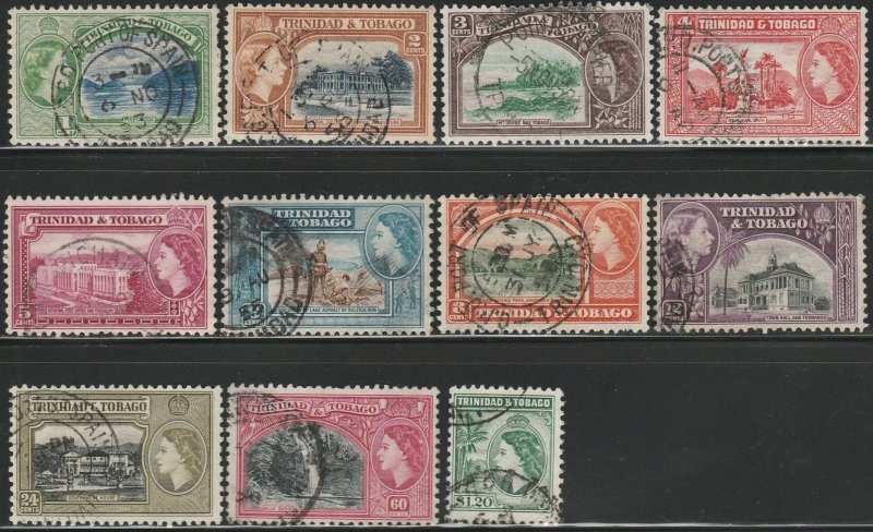 Trinidad & Tobago, #72-82 Used, From 1953