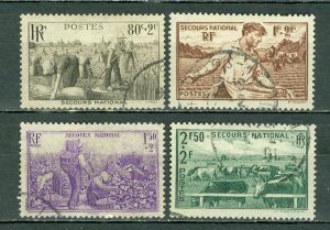 FRANCE 1940 FARMING #B104-107 SET USED...$6.25