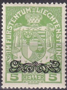 Liechtenstein #11  F-VF Unused CV $2.75