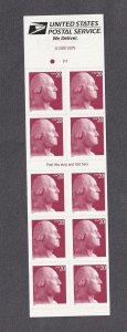 20c Washington P1 Pane 10 US 3482a MNH