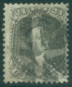 EDW1949SELL : USA 1862 Scott #78a Grayish Lilac. Used. Fresh nice stamp Cat $425