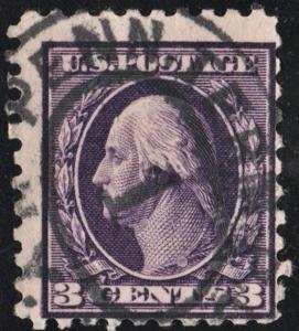 SC#426 3¢ George Washington Single (1914) Used