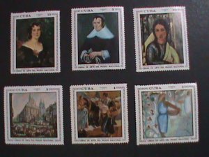 ​CUBA-1970   FAMOUS PAINTINGS-IN THE NATIONAL MUSIUM- MNH-VERY FINE