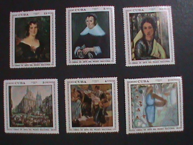 ​CUBA-1970   FAMOUS PAINTINGS-IN THE NATIONAL MUSIUM- MNH-VERY FINE
